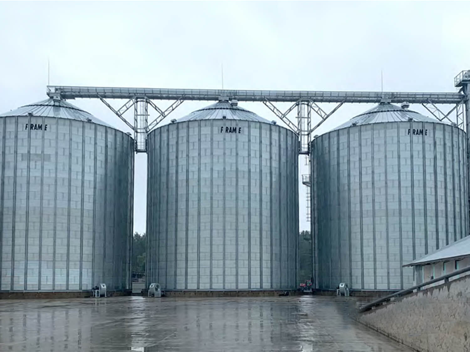 Склад зберігання зерна силосного типу ТОВ «ЗАХІД АГРОПРОМ»